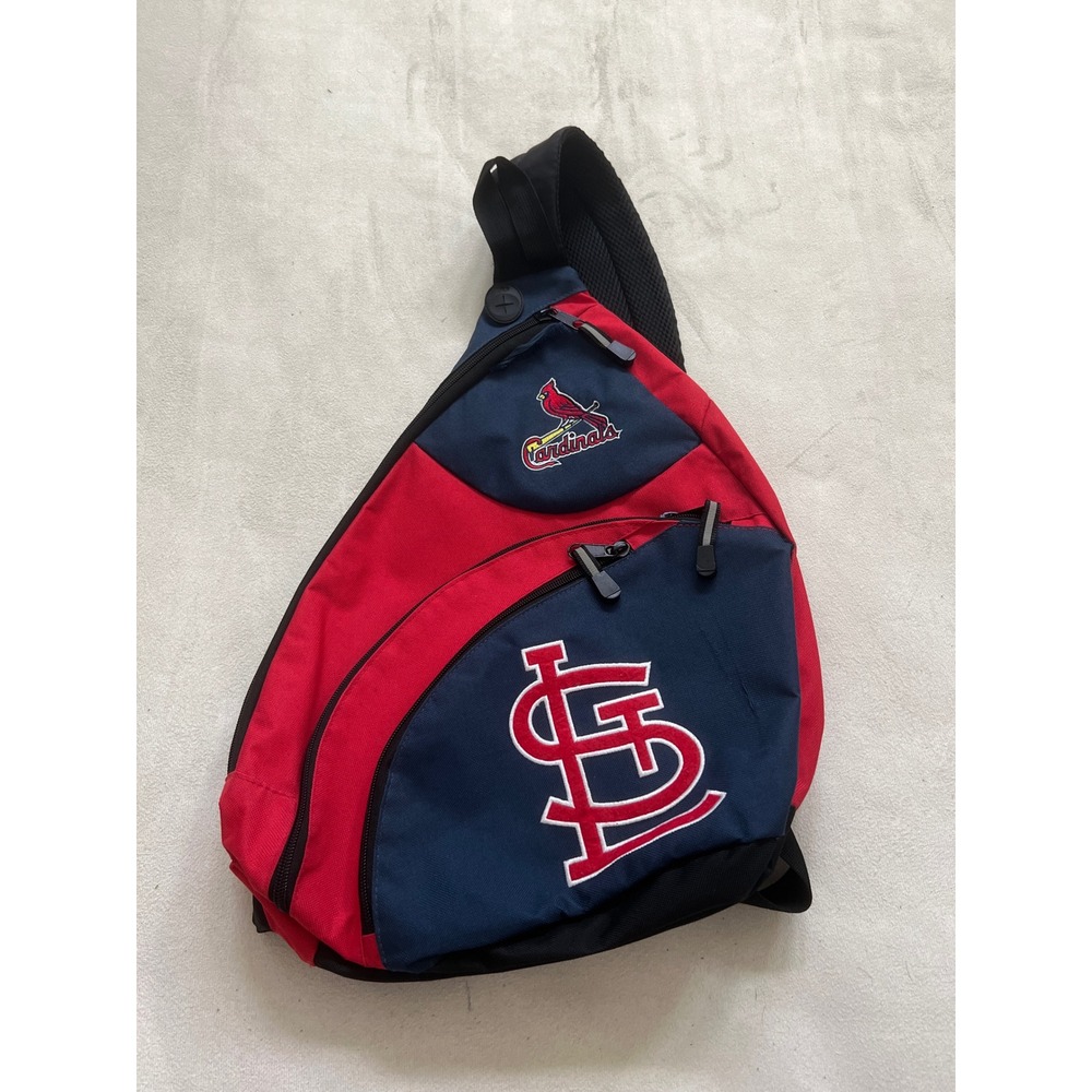 MLB St Louis Cardinals Sling Backpack Red Navy Blue Crossbody Shoulder Bag Fan